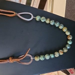 Boho TURQUOISE Beads on Double stranded cord.